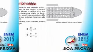 ENEM  Análise Combinatória  Resolução de Itens 2014 e 2015 vídeo 3 de 3 [upl. by Llyrad]