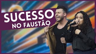 Murilo Huff e Luiza Martins cantam “Dois Enganados” no Faustão [upl. by Aisitel]