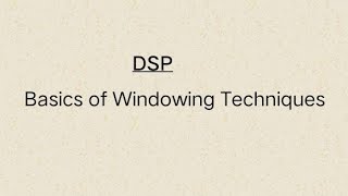 2 BASICS OF WINDOWING [upl. by Nnaira]