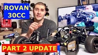 ROVAN 30CC gas buggy UPDATE oil choice  upgrades and Lifting your RC [upl. by Haikezeh]