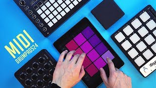 Use Any Controller With Drum Pads 24  Midi Fighter  Lightpad Block  Novation Circuit  iRig Pads [upl. by Enelrad192]