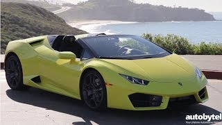 2017 Lamborghini Huracan LP 5802 Spyder Test Drive Video Review [upl. by Bevon219]