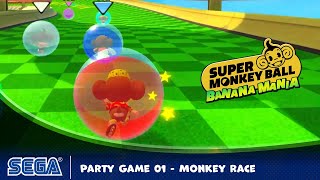 Super Monkey Ball Banana Mania Party Game Monkey Race [upl. by Carolle]