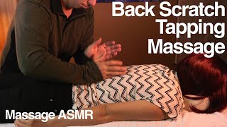 ASMR Massage Tapotement  Tapping amp Back Scratching [upl. by Hoebart]