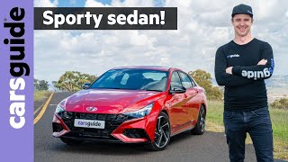 Hyundai i30 2021 review N Line sedan – What does the warm sedan offer over the hatch [upl. by Cioffred]