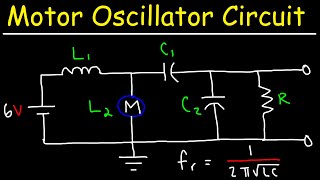 How To Use a Motor Inductor amp Two Capacitors To Make a Sine Wave Oscillator Circuit [upl. by Stella690]