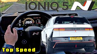 Hyundai Ioniq 5 N 650HP  0260 ACCELERATION TOP SPEED amp SOUND [upl. by Nanine]