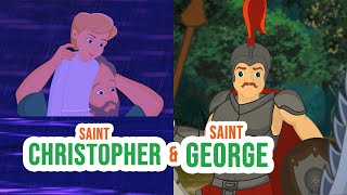 St Christopher amp St George Story  Compilation Video  Saints for Kids [upl. by Assirolc173]