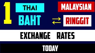 1 THAI BAHT TO TO MALAYSIAN RINGGIT EXCHANGE RATES TODAY 18 JULY 2024 THB TO MYR [upl. by Olinad]