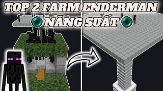 Top 2 Máy Farm Enderman Năng Suất Minecraft Bedrock 121 [upl. by Padgett]