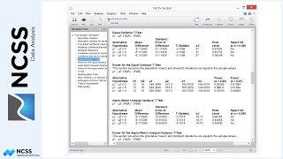 Two Sample TTest in NCSS [upl. by Sperry]