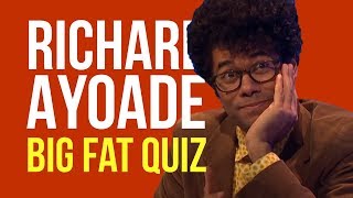 Richard Ayoade does some Big Fat Quizzing  2016 [upl. by Dasi]