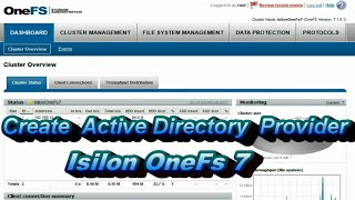 How to Create an Active Directory provider in Isilon OneFs7 [upl. by Yong797]