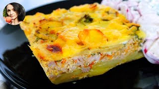 Вкусный СЫТНЫЙ ОБЕД Картофельная ЗАПЕКАНКА с Фаршем Рецепт  Кулинарим с Таней [upl. by Burkle252]