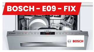 ✨BOSCH DISHWASHER E09 ERROR  EASY FIX ✨ [upl. by Bari]