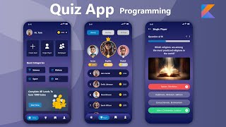 Quiz App Android Studio Kotlin Project tutorial  Quiz App Kotlin Programming [upl. by Cleaves]