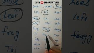 Spelling testsubscribe englishlanguage englishgrammar [upl. by Alard]