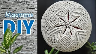 How to make Macrame Pouf Tutorial  Macrame Puff DIY  Macrame Ottoman  Macrame Stool [upl. by Cloots]