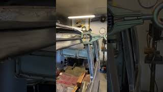 Straightening out the bus vwbus vwrestoration classiccars autobody restoration sheetmetal [upl. by Sternlight]