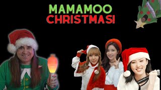 Mamamoo Christmas Reacting to quotMemory MV Wheein  Ailee Solarsido Medley amp Windflower xmas verquot [upl. by Elletnahs]