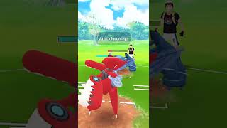 Mega Scizor Vs Metagross Steel Battle in pokemongo [upl. by Meekah]