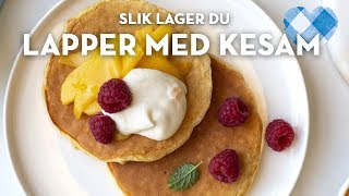 Lapper med havregryn og Kesam Bland alt i en bolle og stek i et par minutter  TINE Kjøkken [upl. by Cooke]