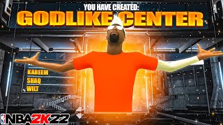 BEST CENTER BUILD in NBA 2K22 DEMIG0D GAMEBREAKING CENTER BUILD Best Badges 2K22 Best Build [upl. by Schulz]