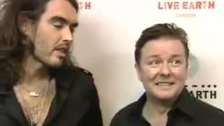 Ricky Gervais And Russell Brand  funniest interview ever [upl. by Acinom660]