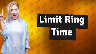 How do I limit the time my iPhone rings [upl. by Rossi]