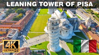 🇮🇹 Leaning Tower of Pisa by drone 4K 60fps UHD [upl. by Pich638]