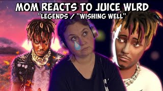 Mom Reacts to Juice Wrld  Legends and Wishing Well REACTION [upl. by Onitnatsnoc]