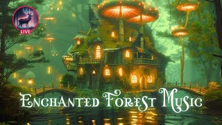 Enchanted Forest Music and Magic Mushroom House Mystery 🌿 Fall into Deep Sleep Reduce Stress [upl. by Cassilda]