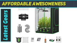 VIVOSUN GIY 4x4 ft Grow Tent Complete System with VS4000 LED Grow Light and Inline Fan [upl. by Ennybor574]