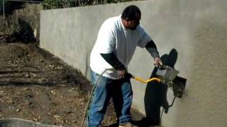 Stucco sprayer hopper gun [upl. by Yelsnit]