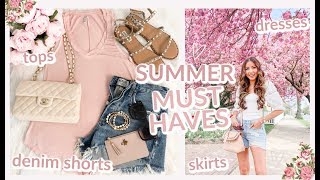 SUMMER WARDROBE ESSENTIALS 2020  PART 1 CLOTHING  CAPSULE SUMMER WARDROBE [upl. by Dene]