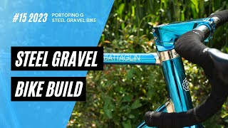 STEEL GRAVEL BIKE BUILD full Italian steel gravel bike Officina Battaglin Portofino G 2023 No 15 [upl. by Gallard]