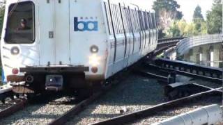 Bart Train buying ticket and boarding Fremont station [upl. by Hirst176]