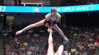 THE WORLD GAMES 2022  Acrobatic Womens Group Champions [upl. by Yuma]