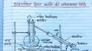 डाई एथिल ईथर बनाने की प्रयोगशाला विधि। Diethyl Ether banane ki prayogshala vidhi12th chemistry [upl. by Dollie]