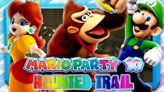 Mario Party 10  Part 2 1080p 60FPS  Haunted Trail wFacecam [upl. by Nauwaj]