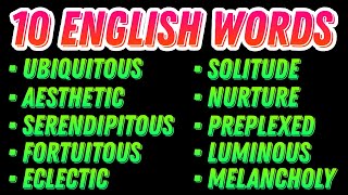 10 English words and phrases 5 [upl. by Llemmart372]