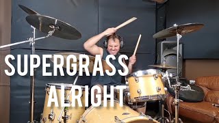 Alright  Supergrass  Drum Cover [upl. by Atikehs]