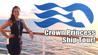 Princess Cruises Crown Princess Ship Tour [upl. by Nodrog]