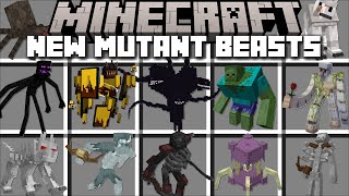 NEW MUTANT MOBS MOD MINECRAFT  FIGHT MUTANT MONSTERS AND DEFEAT THE OP BOSS  Minecraft Mods [upl. by Tice]