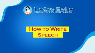 SSLC ENGLISHhow to write speechLearnease [upl. by Aztin19]