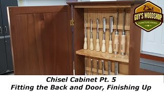 Chisel Cabinet  Fitting the Back and Door Finishing Up  Pt 5  Woodworking How To [upl. by Eudoca862]