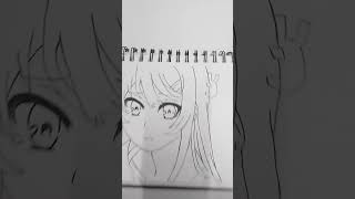 Wait for end 😮 anime drawing shorts [upl. by Kayley]