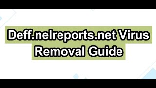 How to Remove Deffnelreportsnet Suspicious Connection [upl. by Bowlds]