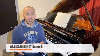 LEGGERE LE NOTE parte I  Corso di pianoforte  Patrick Trentini [upl. by Stepha]