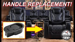 How To Replace A Broken Recliner Handle with Cable Repair on Mechanism for Sofa Loveseat Chair [upl. by Assenat302]